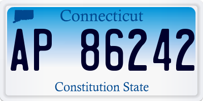 CT license plate AP86242