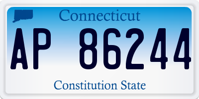 CT license plate AP86244