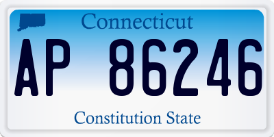 CT license plate AP86246