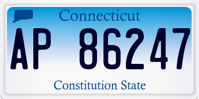 CT license plate AP86247