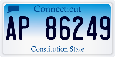 CT license plate AP86249