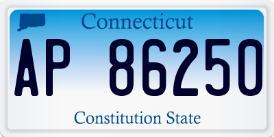 CT license plate AP86250