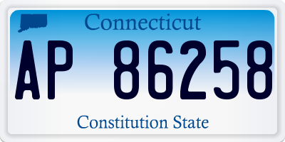 CT license plate AP86258