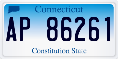 CT license plate AP86261