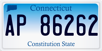 CT license plate AP86262