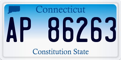 CT license plate AP86263