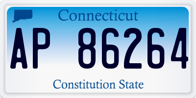 CT license plate AP86264