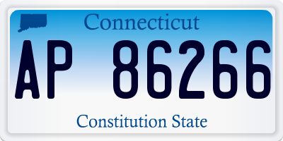 CT license plate AP86266