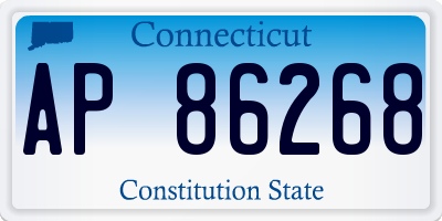 CT license plate AP86268