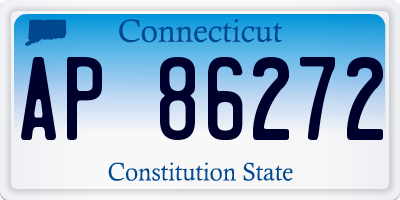 CT license plate AP86272