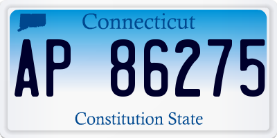 CT license plate AP86275