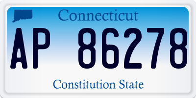 CT license plate AP86278