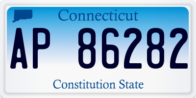 CT license plate AP86282