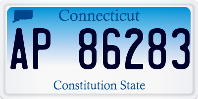 CT license plate AP86283