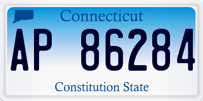 CT license plate AP86284