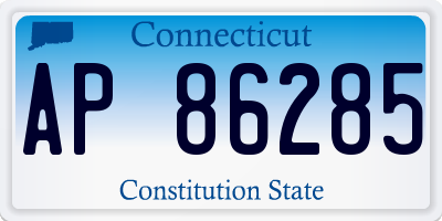 CT license plate AP86285