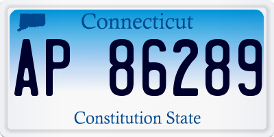 CT license plate AP86289