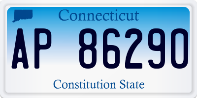 CT license plate AP86290