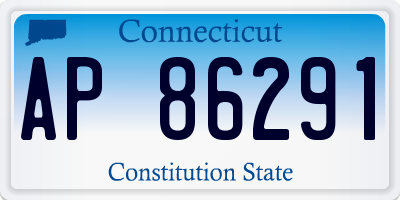 CT license plate AP86291