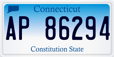 CT license plate AP86294