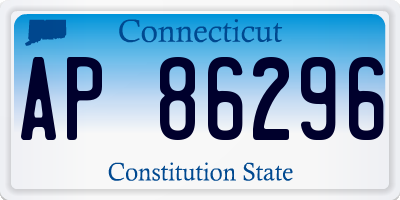 CT license plate AP86296