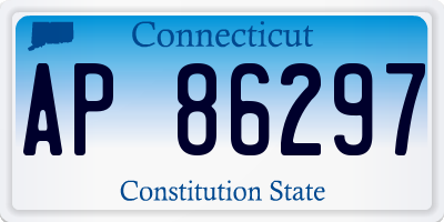 CT license plate AP86297