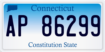 CT license plate AP86299