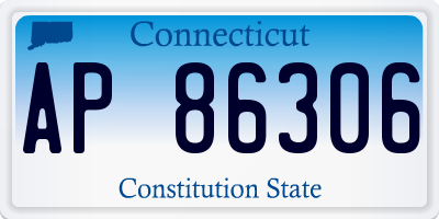 CT license plate AP86306