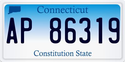 CT license plate AP86319