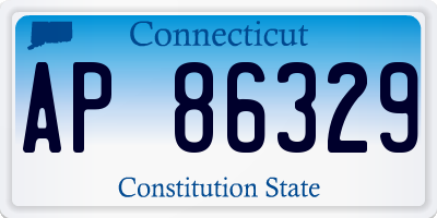 CT license plate AP86329