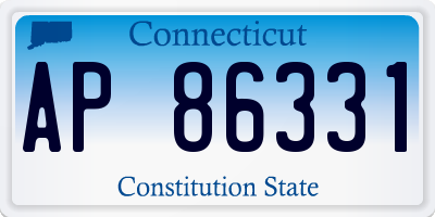 CT license plate AP86331