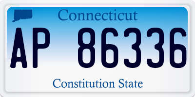 CT license plate AP86336