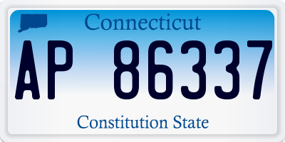 CT license plate AP86337