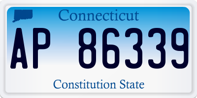 CT license plate AP86339