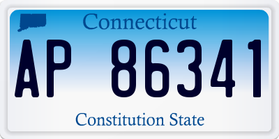 CT license plate AP86341