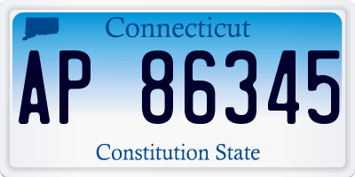 CT license plate AP86345