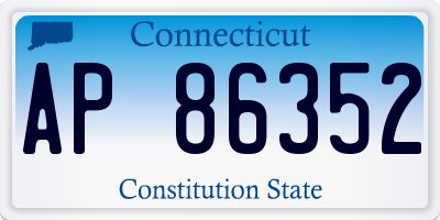 CT license plate AP86352