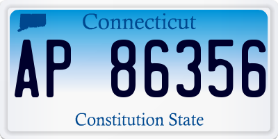 CT license plate AP86356