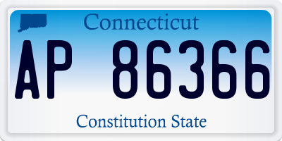 CT license plate AP86366