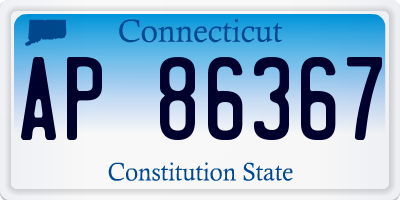 CT license plate AP86367