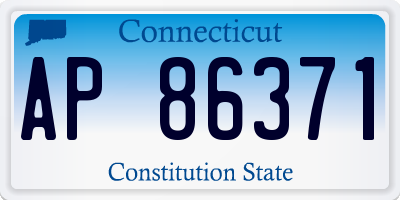 CT license plate AP86371