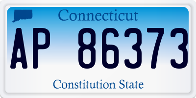 CT license plate AP86373