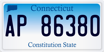 CT license plate AP86380