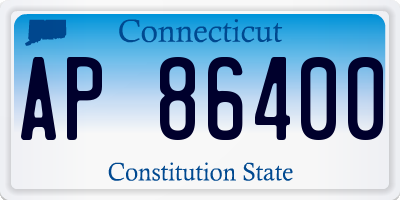 CT license plate AP86400