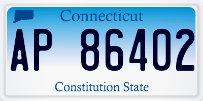 CT license plate AP86402