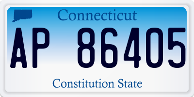 CT license plate AP86405