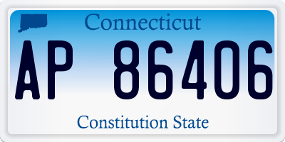 CT license plate AP86406