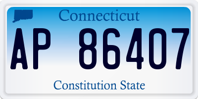 CT license plate AP86407