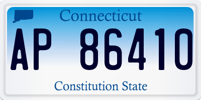 CT license plate AP86410