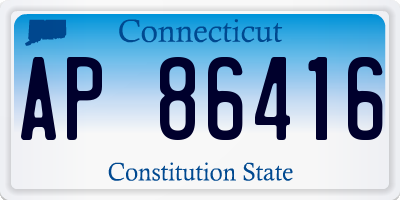 CT license plate AP86416